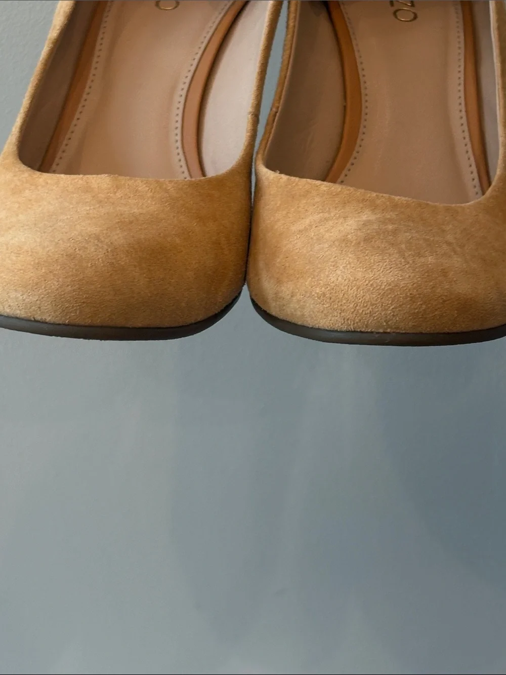 Arezzo Women's Tan Suede Espadrille Wedge Pumps